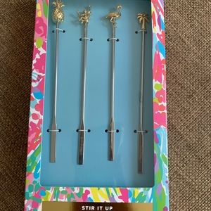 Lily Pulitzer cocktail stirrers